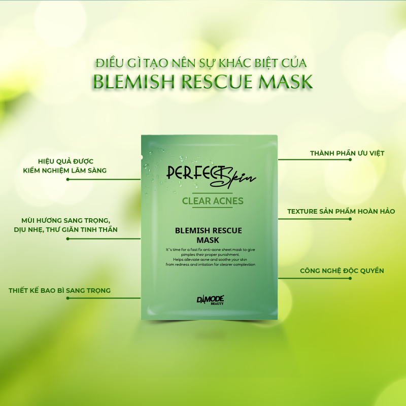 Blemish Recue Mask - 8c - Mặt Nạ Tinh Chất Cô Đặc Cho Da Dầu Mụn