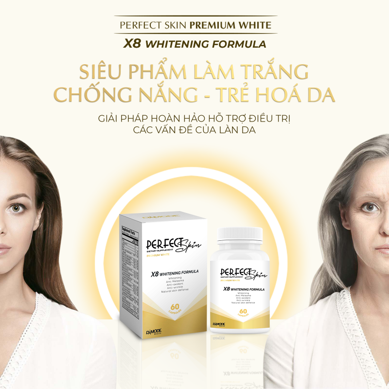 Perfect Skin Premium White - Viên Uống Làm Trắng, Chống Nắng, Trẻ Hoá Da