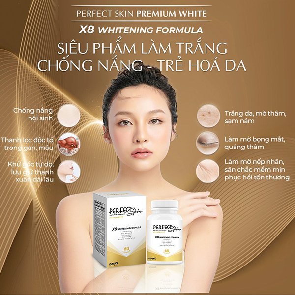 Perfect Skin Premium White - Viên Uống Làm Trắng, Chống Nắng, Trẻ Hoá Da