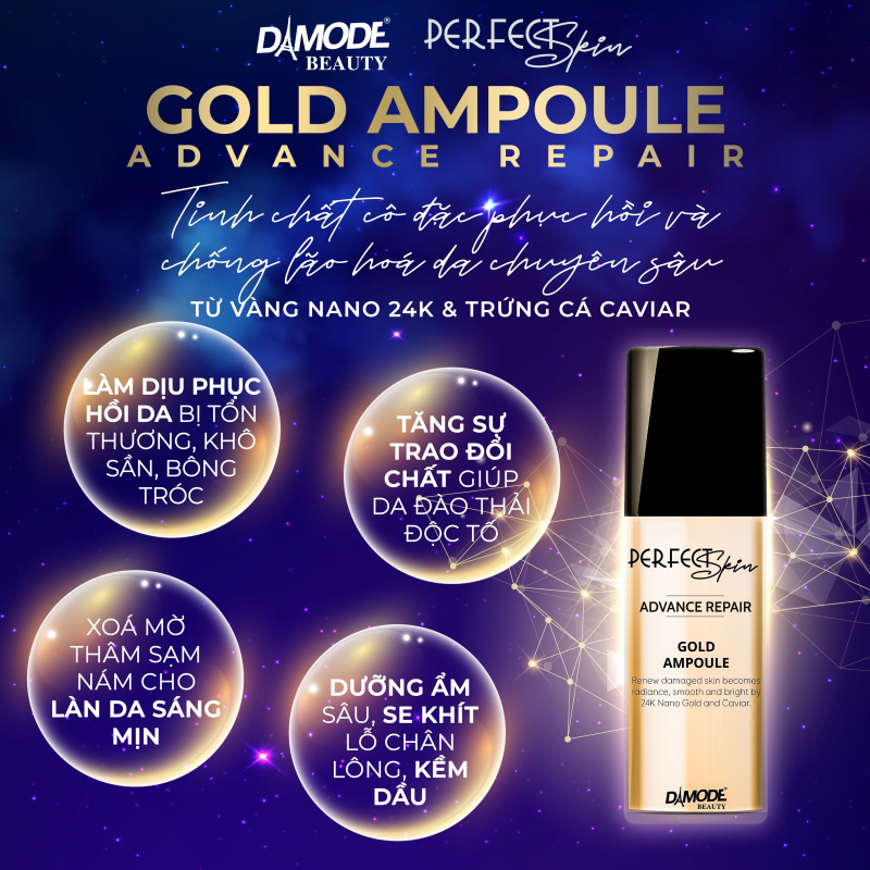 Gold Ampoule - Tinh Chất Cô Đặc Phục Hồi & Chống Lão Hoá Da Chuyên Sâu