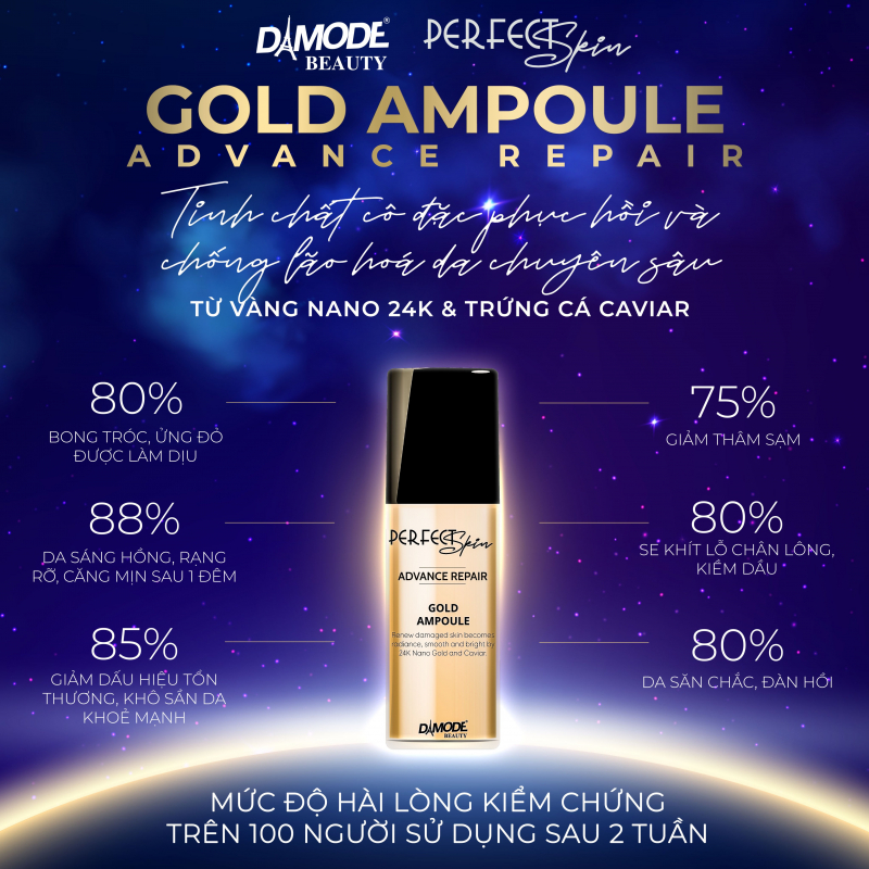 Gold Ampoule - Tinh Chất Cô Đặc Phục Hồi & Chống Lão Hoá Da Chuyên Sâu