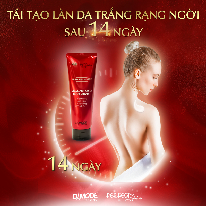 Brilliant Cell Body Cream - Kem Dưỡng Thể Trắng Da, Chống nắng, Chống lão hóa