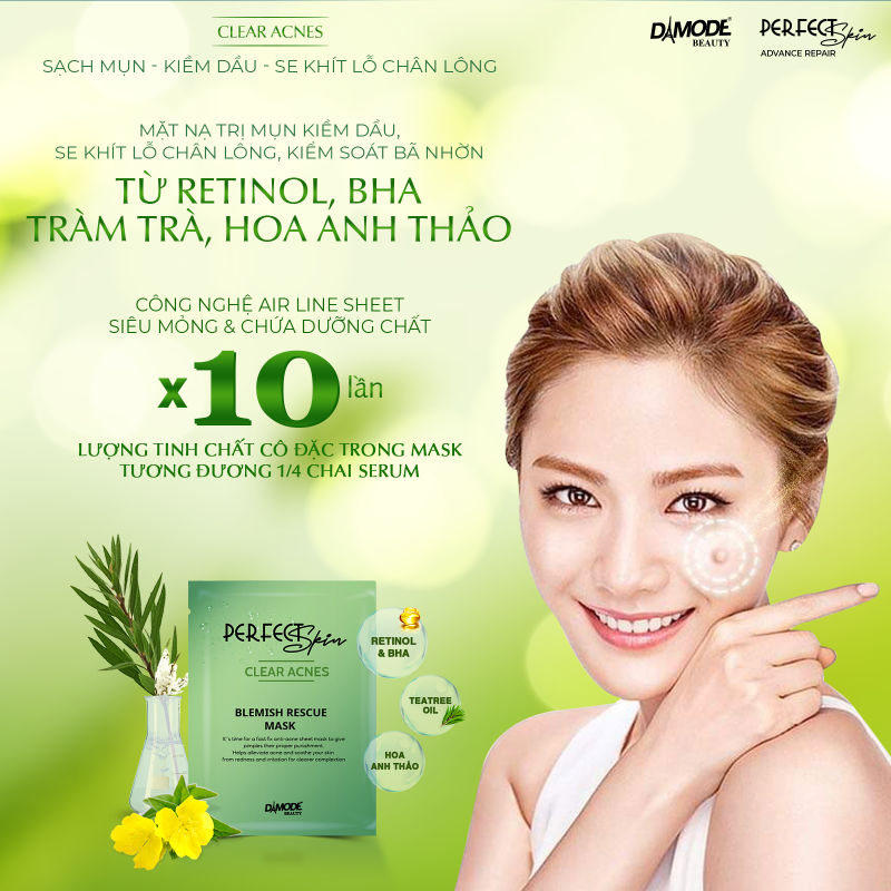 Blemish Recue Mask - 3c - Mặt Nạ Tinh Chất Cô Đặc Cho Da Dầu Mụn