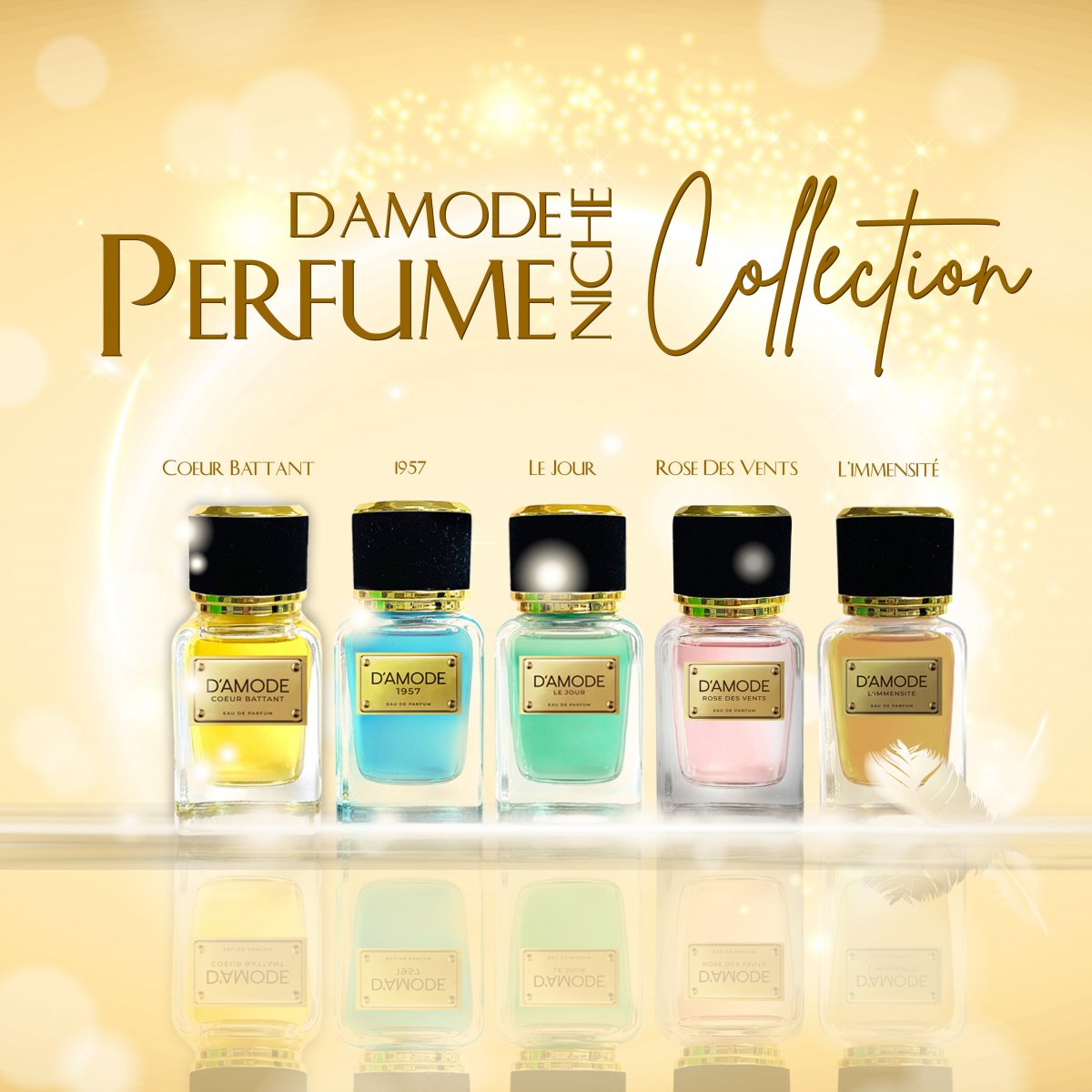 Combo Niche Perfume ( Full size 5 mùi hương - 1957+Battant+Lejour+L'mensite+Rose) 