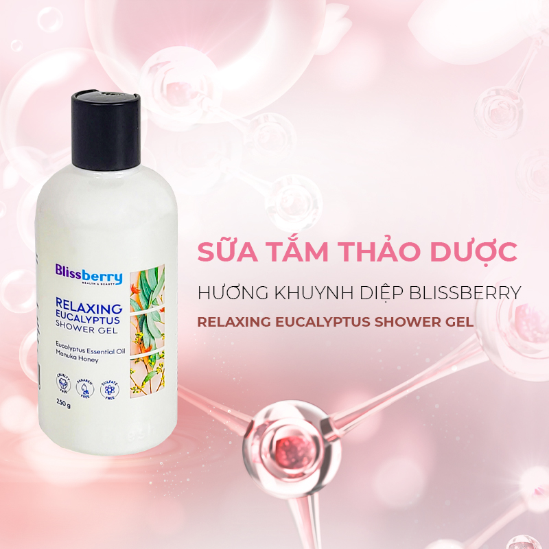 Sữa Tắm Thảo Dược Blissberry Relaxing Eycalyptus