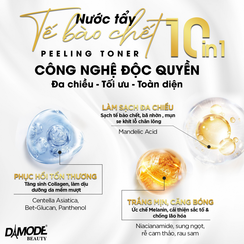 PEELING TONER - Nước Tẩy Da Chết, Dưỡng Da 