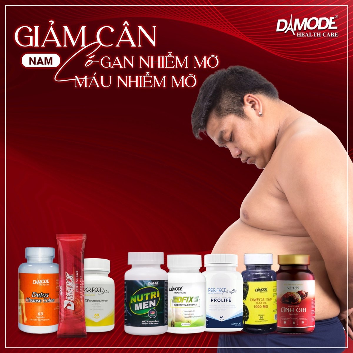 Giảm Cân Nam có Gan, Máu Nhiễm Mỡ