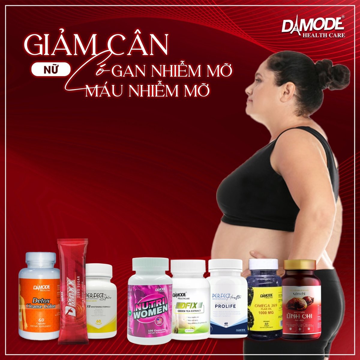 Giảm Cân Nữ có Gan, Máu Nhiễm Mỡ 