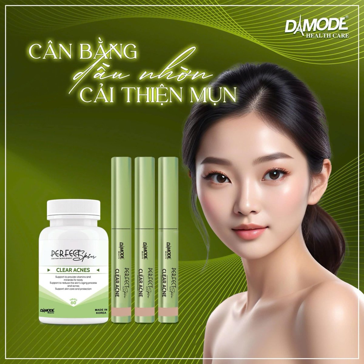 Combo Cân Bằng Dầu Nhờn, Cải Thiện Mụn