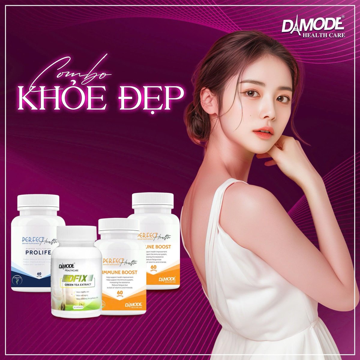 Combo Khỏe Đẹp (1 Prolife + 2 Immune Boost + 1 DFIX)