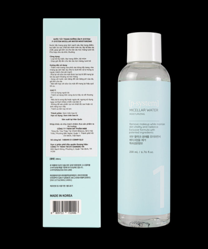 Micellar Moisturizing - Tẩy trang Da khô, mất nước, nhạy cảm