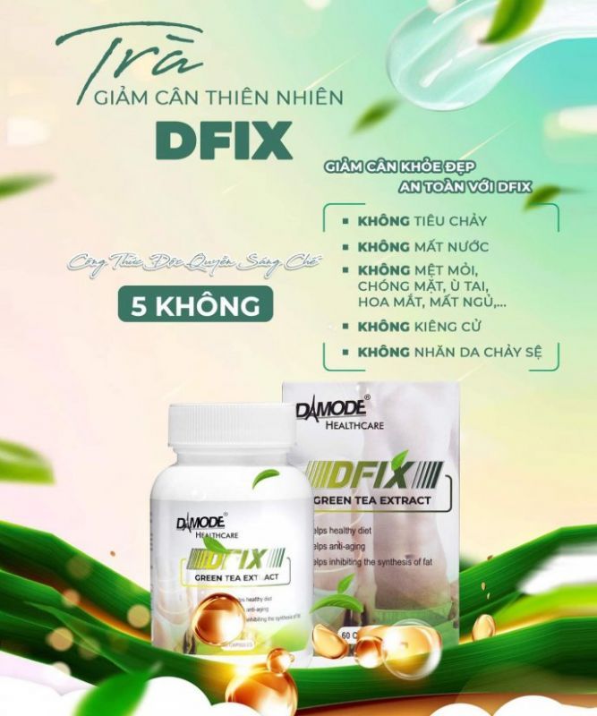 Dfix - Trà Giảm cân Thiên nhiên